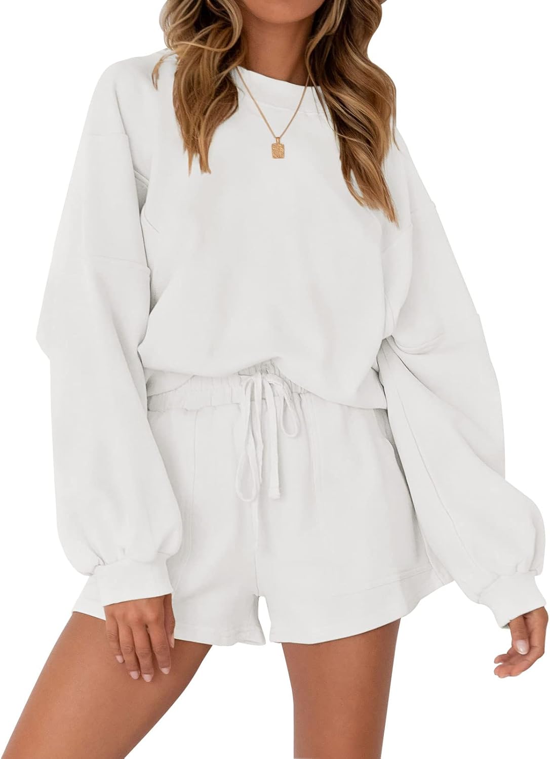 Oversized Batwing Sleeve Lounge Sets for Women - Cozy Comfort