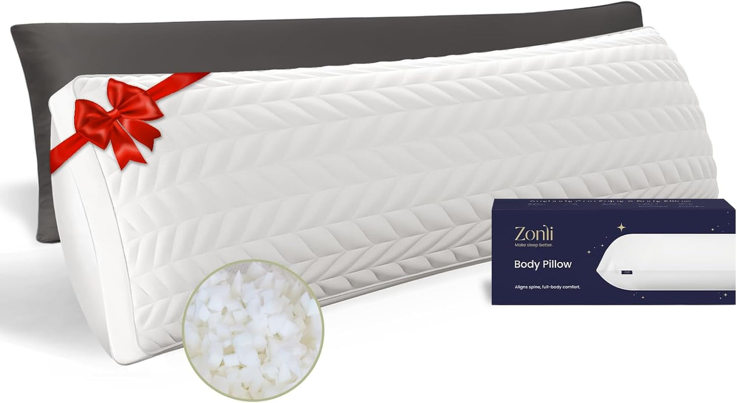 ZonLi Adjustable Memory Foam Body Pillow for Side Sleepers
