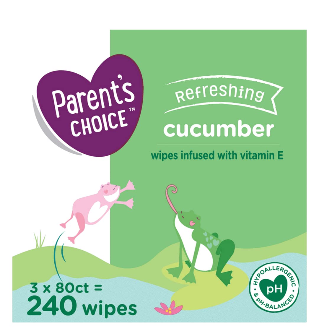 Refreshing Cucumber Baby Wipes 240ct - Soothing Aloe
