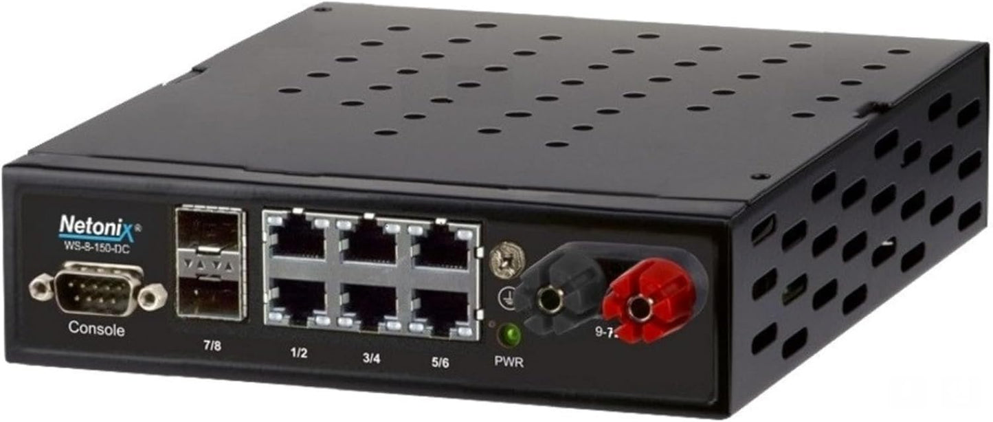 Netonix WS-8-150-DC 8-Port Managed POE Switch for Networking