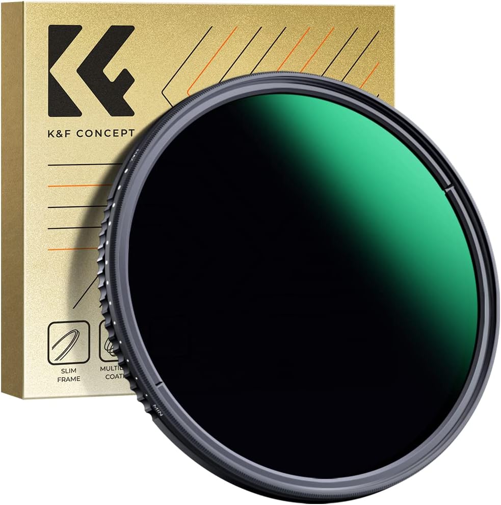 K&F CONCEPT 62mm Variable ND Filter for Stunning Photography
