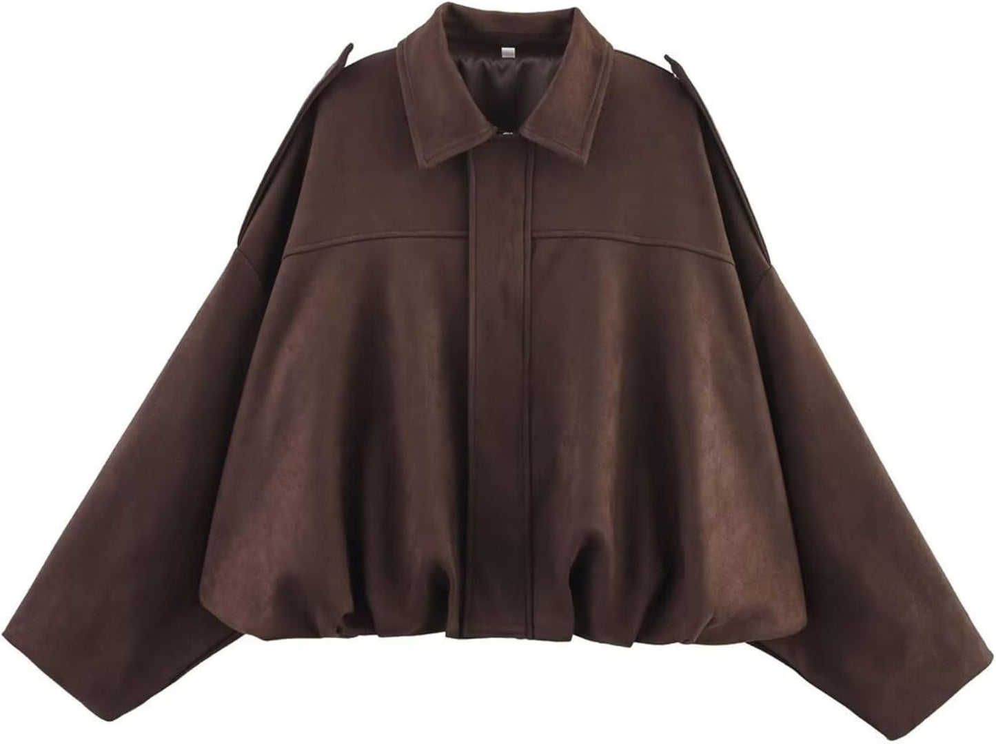 Xunger Women's Faux Suede Bomber Jacket for Trendy Streetwear