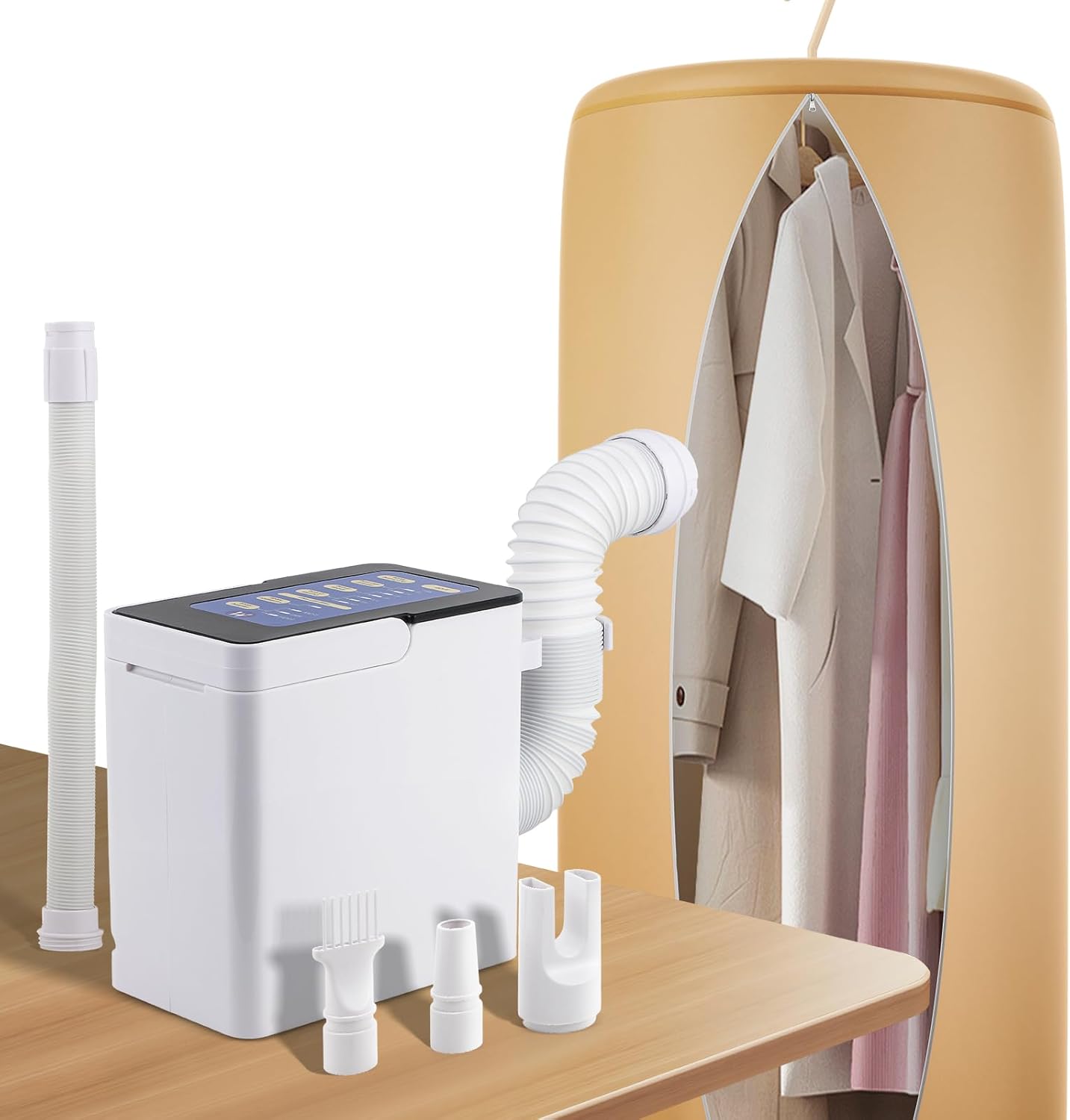 Moongiantgo Compact Clothes Dryer, 4-in-1 Electric Drying Machine with Timer - Fast Drying Anywhere!