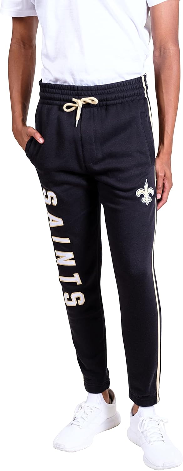 Ultra Game Men's NFL Official Active Super Soft Fleece Joggers