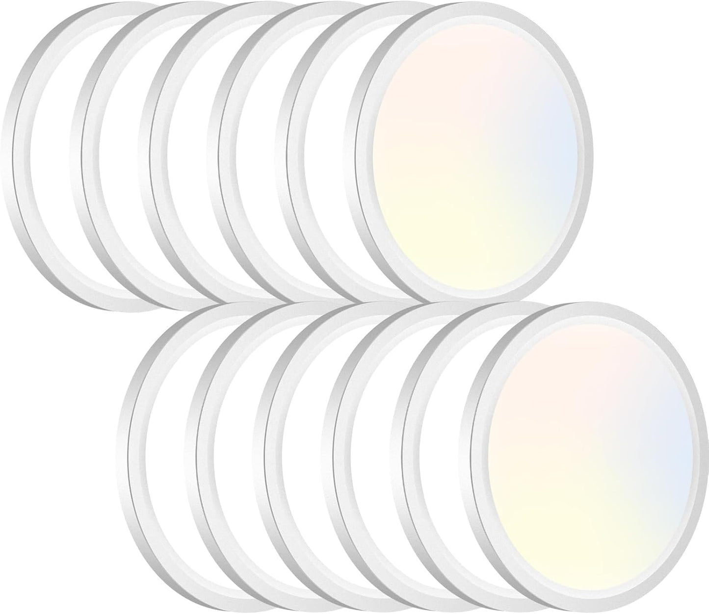 12PACK LED Flush Mount Ceiling Light for Modern Spaces