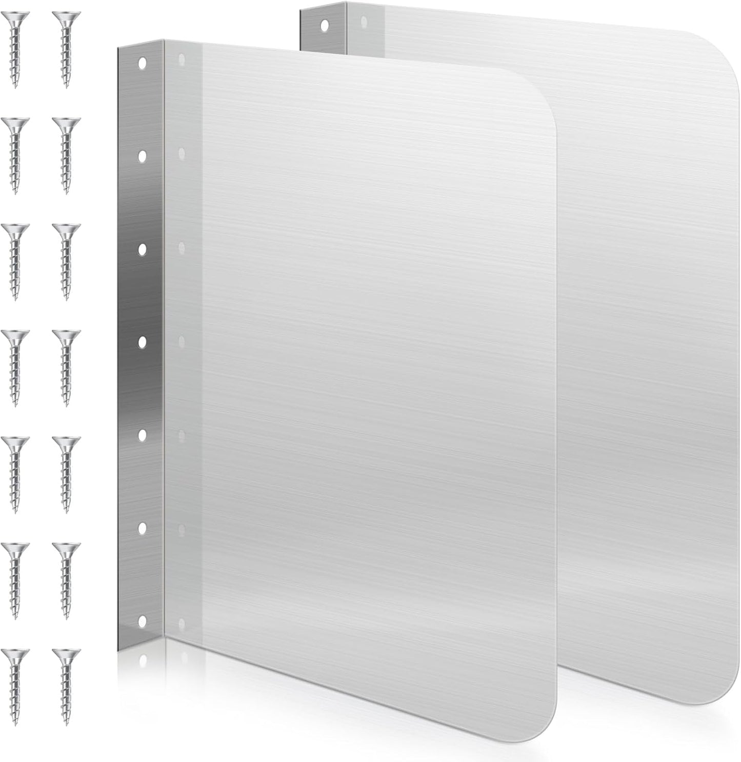 Therwen Stainless Steel Side Splash Guard for Sink 15 x 20 in
