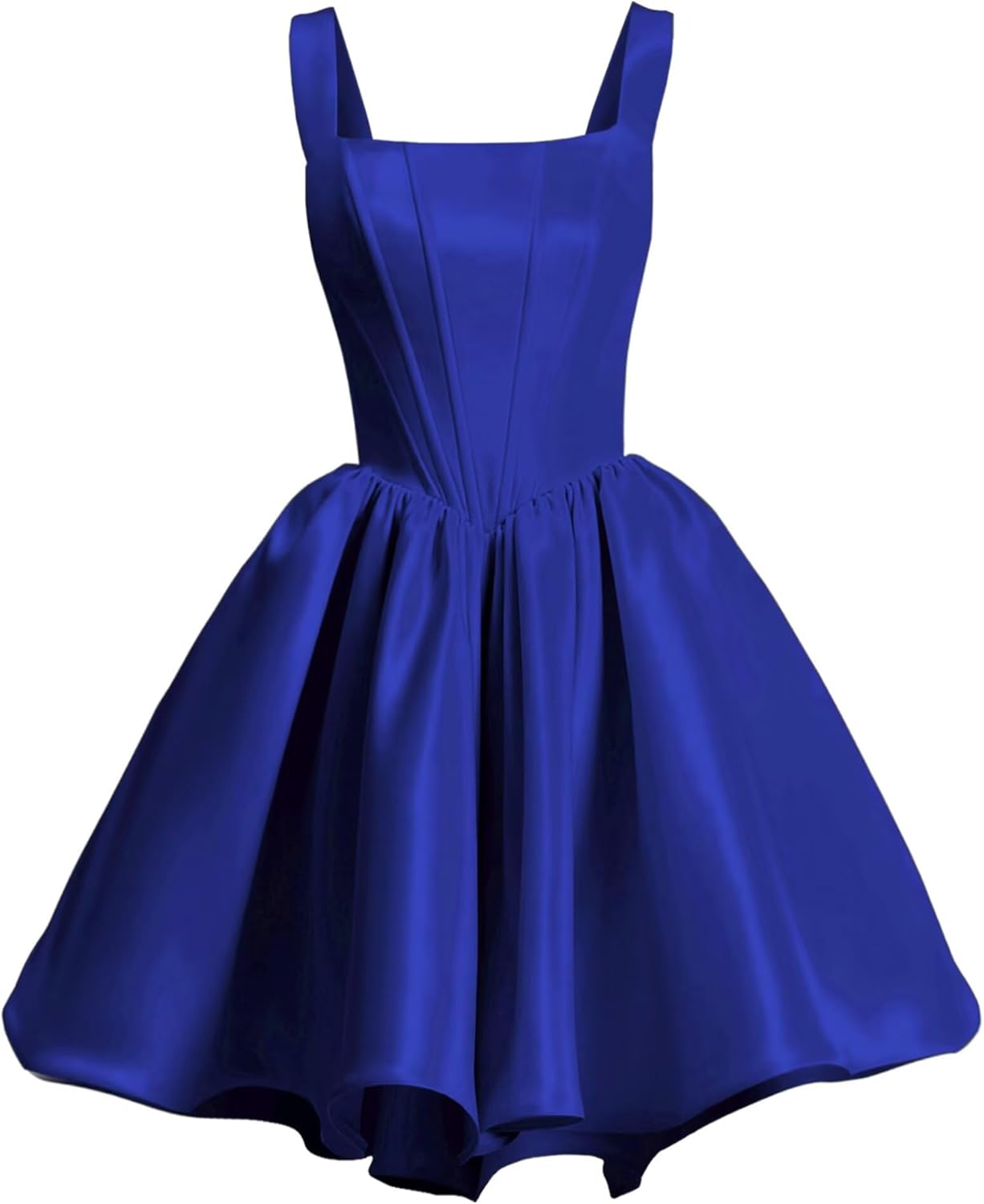 Elegant Satin Homecoming Dresses for Teens with Pockets