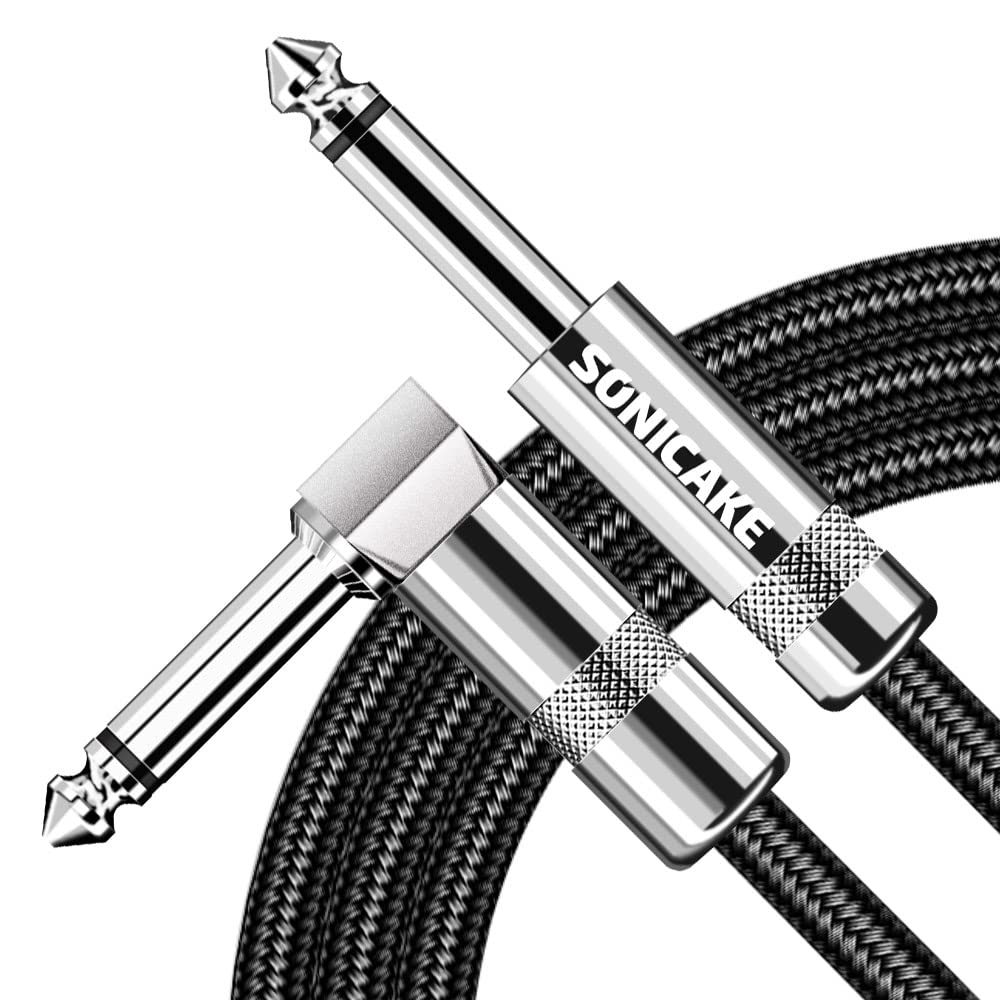 SONICAKE 10ft Guitar Cable: Noise-Free Performance!