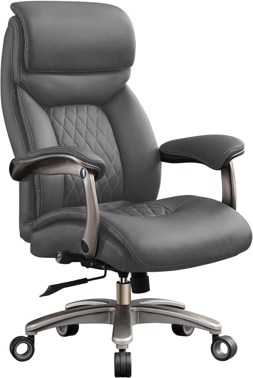 600LBS Big & Tall Office Chair: Wide Armrest, Adjustable Lumbar, Heavy Duty