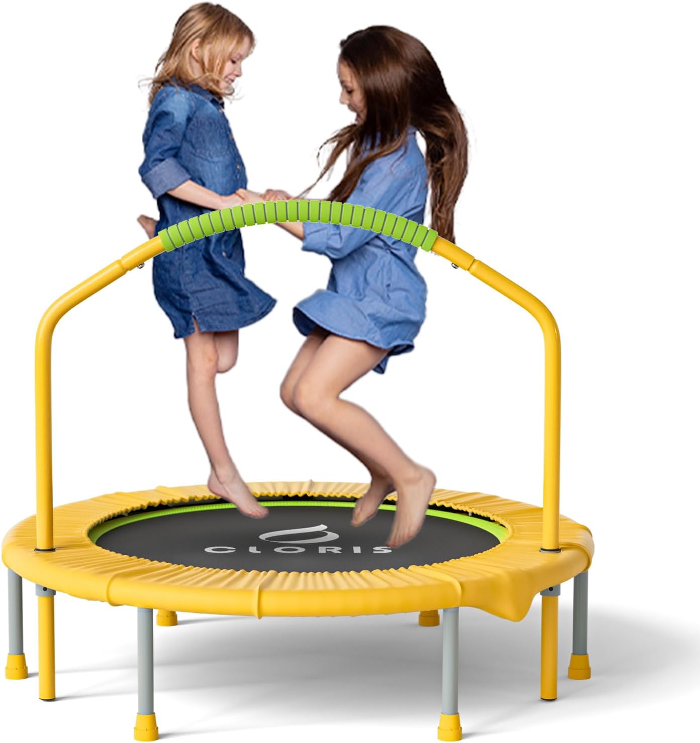 CLORIS 38in/48in Folding Trampoline for Safe Fun and Fitness