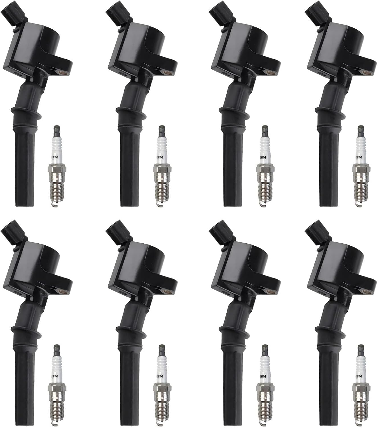 Set of 8 Ignition Coil DG508 & Spark Plug SP479 for Ford Vehicles