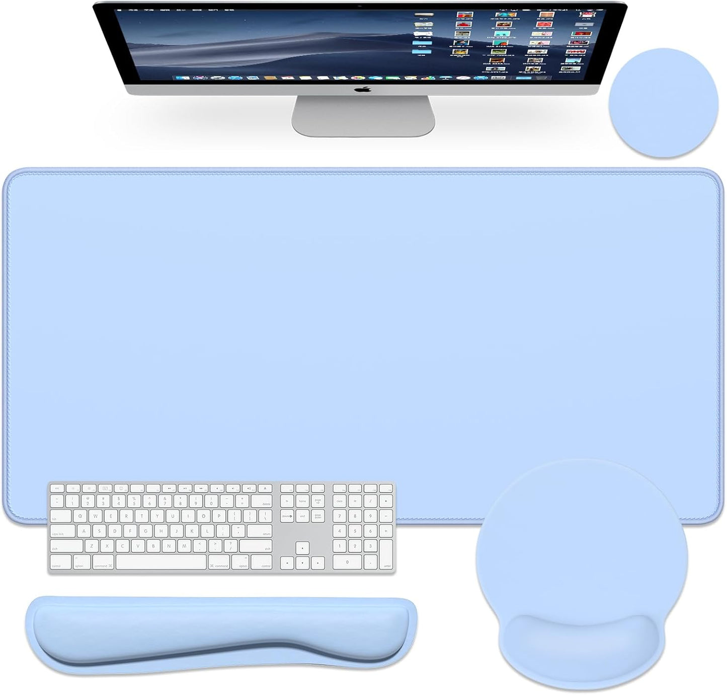 Dapesuom Large Gaming Mouse Pad with Wrist Support