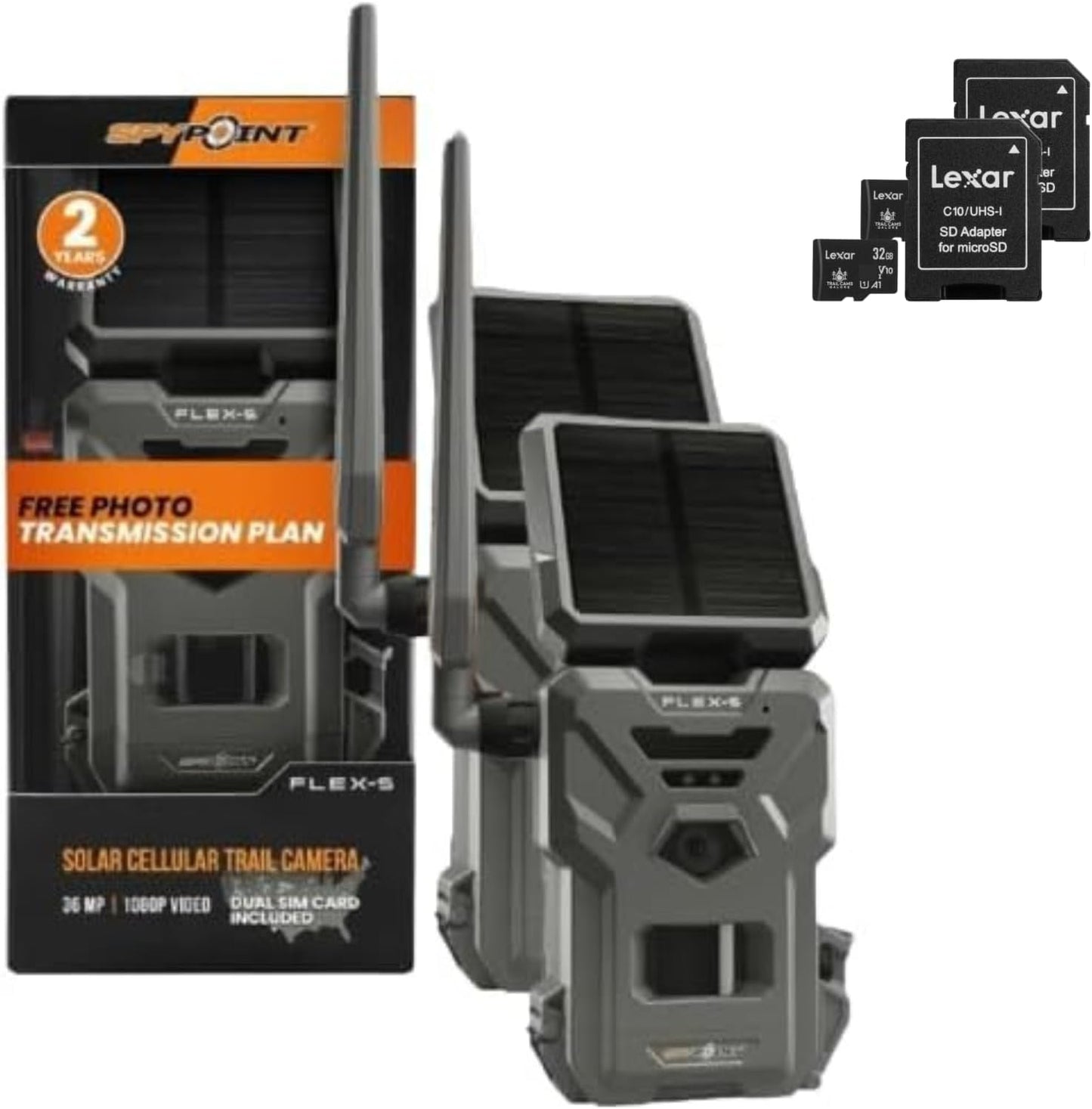 SPYPOINT Flex-S Solar Trail Camera Duo: LTE Connectivity & On-Demand Technology