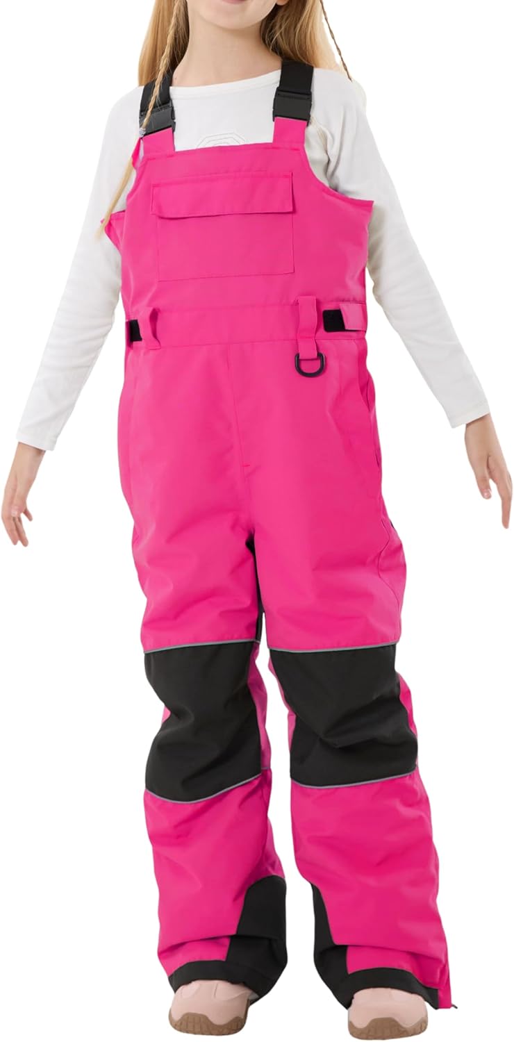 Kids Snow Ski Bibs Insulated Waterproof Overall for Winter Fun