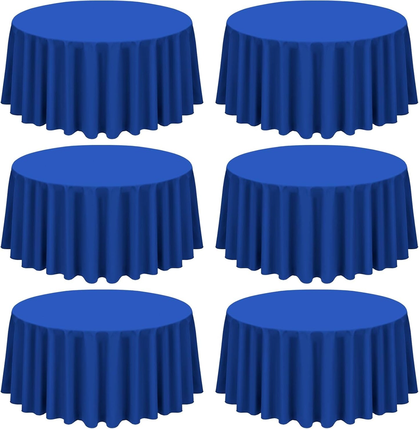 Royal Blue Round Tablecloth 108 Inch for Elegant Dining Events