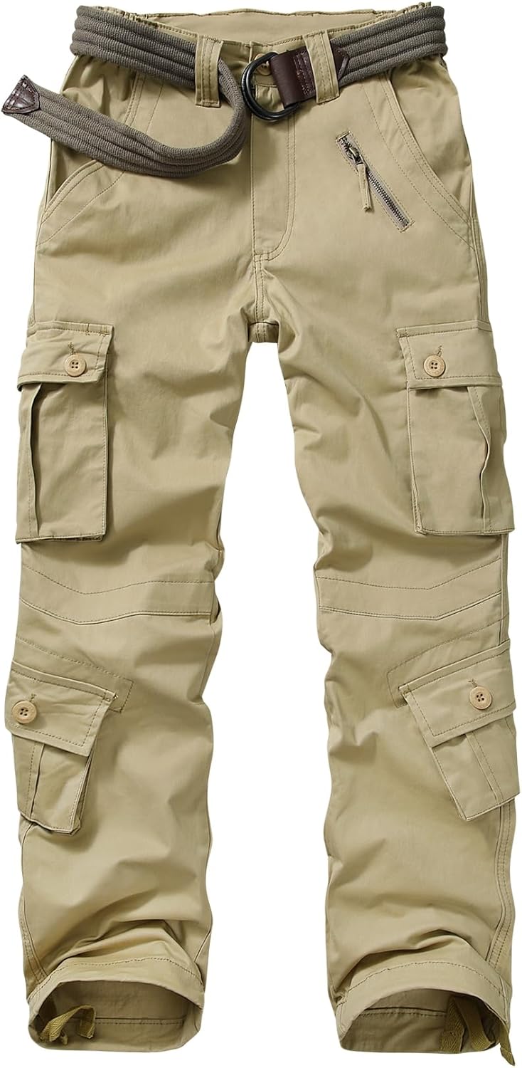 Womens Cargo Army Combat Work Pants with 8 Pockets for Comfort