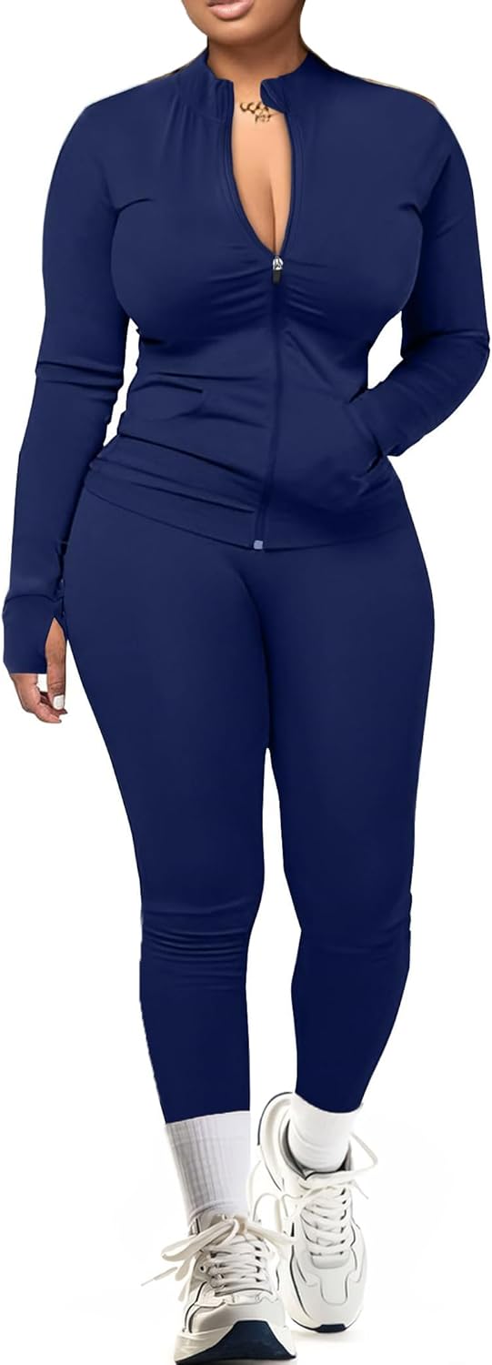 UOUA Two Piece Outfits Women Tracksuit Sets for Gym Workout