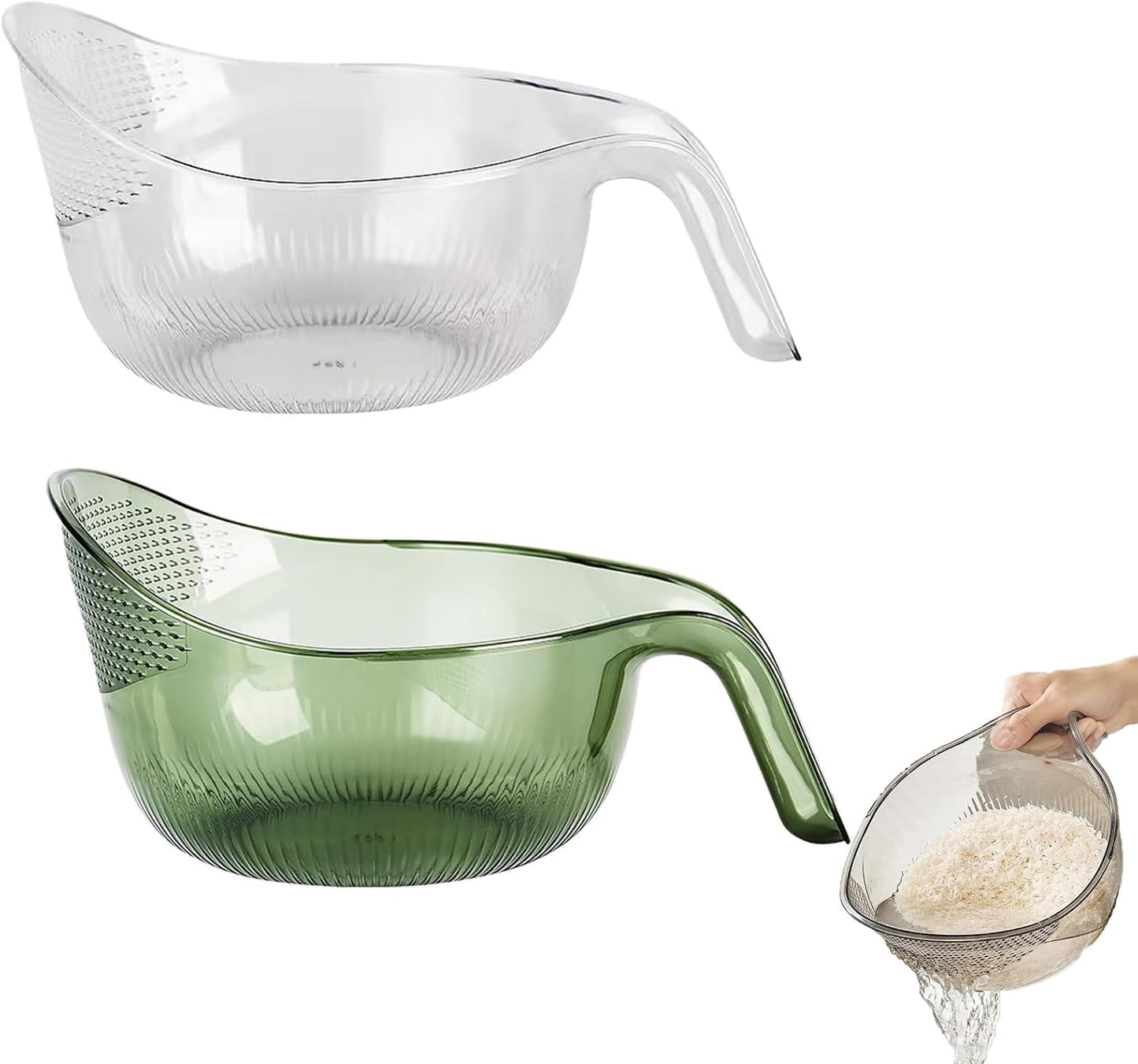 XICOFISS Rice Strainer Bowl ~ Efficiently Wash & Strain!