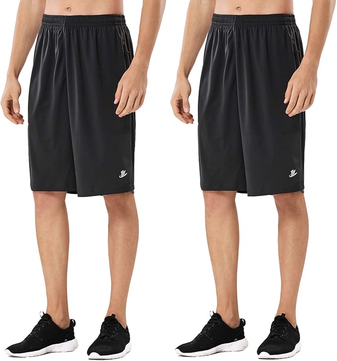 DEVOROPA Men's Athletic Basketball Shorts for Performance Sports