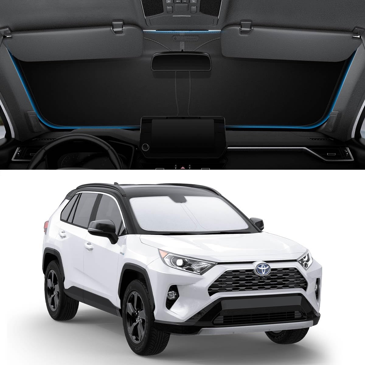 Spigen Triple-Coated CryoShade Sunshade for Toyota RAV4 2019-2025