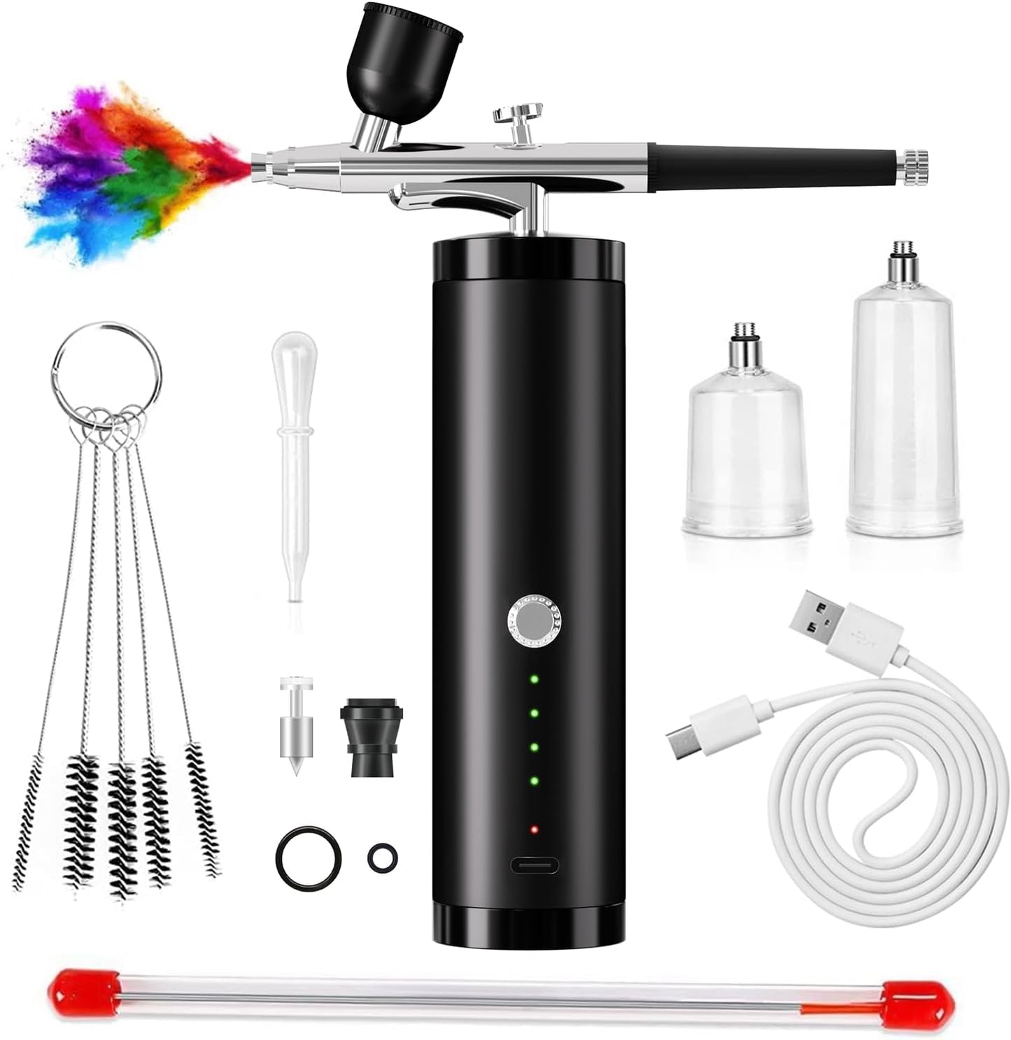 Portable High-Pressure Airbrush Set