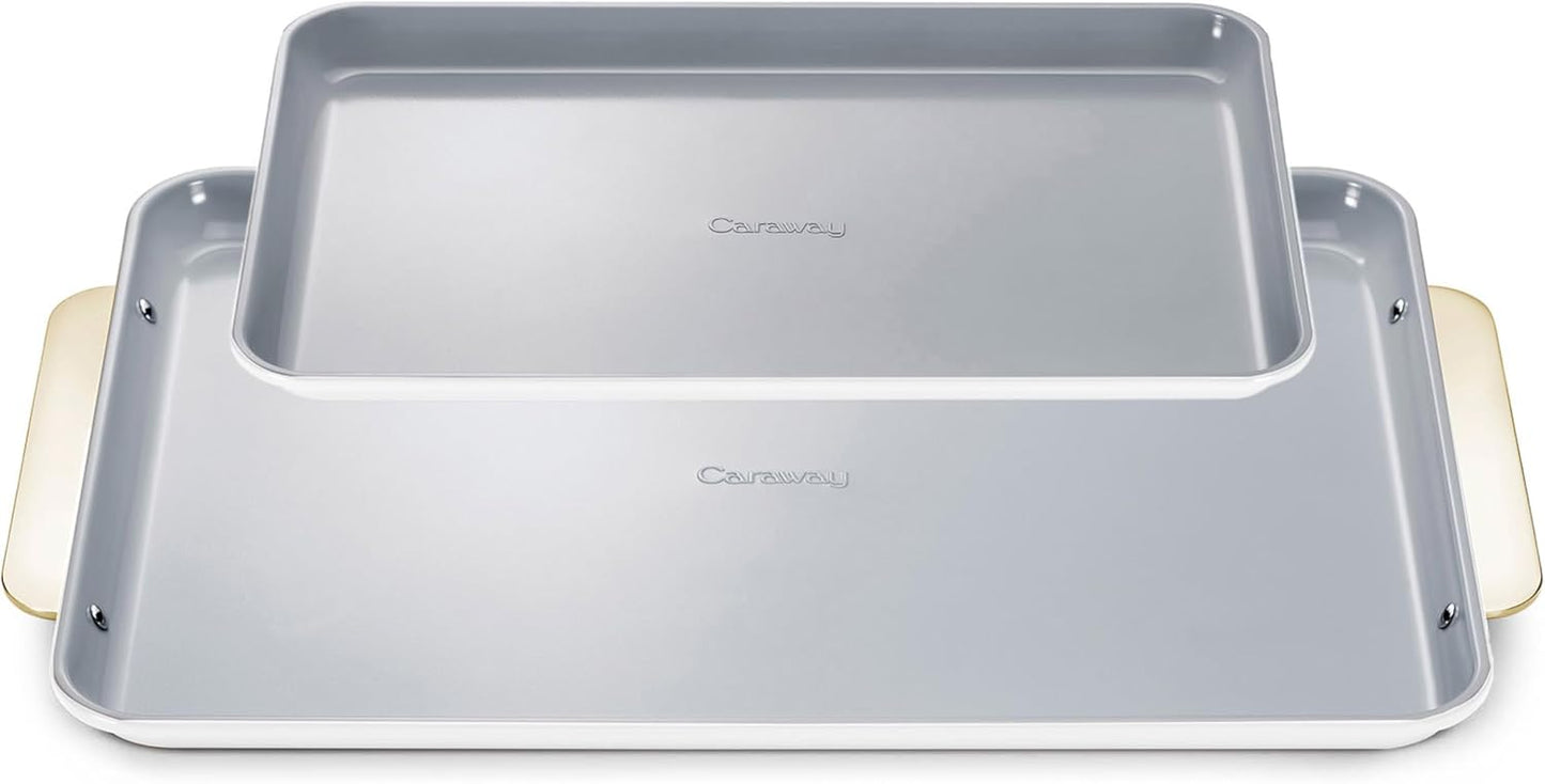 Caraway Non-Stick Ceramic Baking Sheet Duo for Healthy Baking