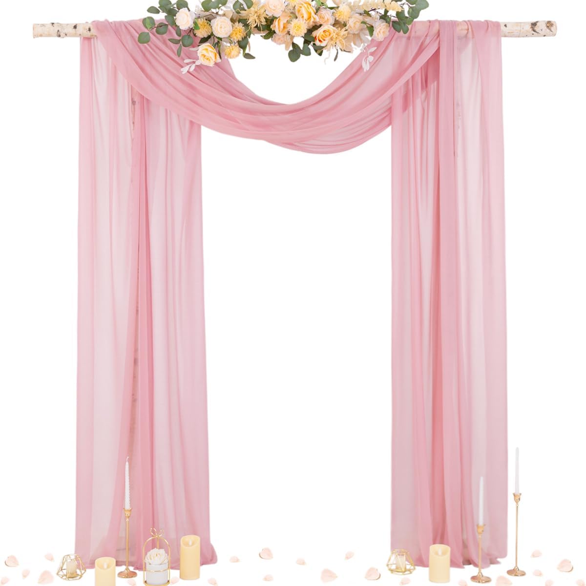 Socomi Wedding Arch Draping Fabric for Elegant Ceremony Decor
