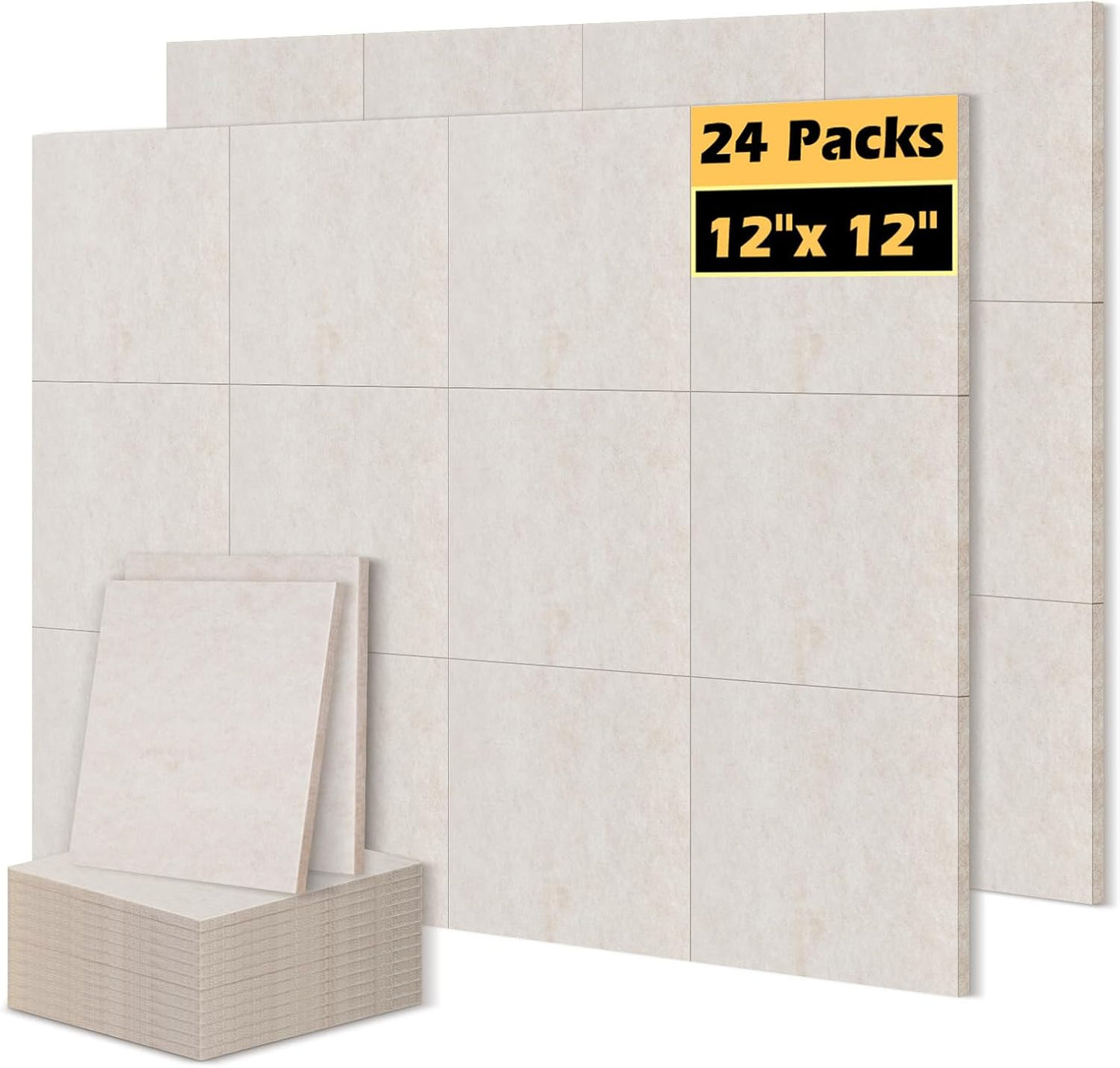 DOLLAR BOSS Felt Acoustic Panels 24-Pack for Soundproofing