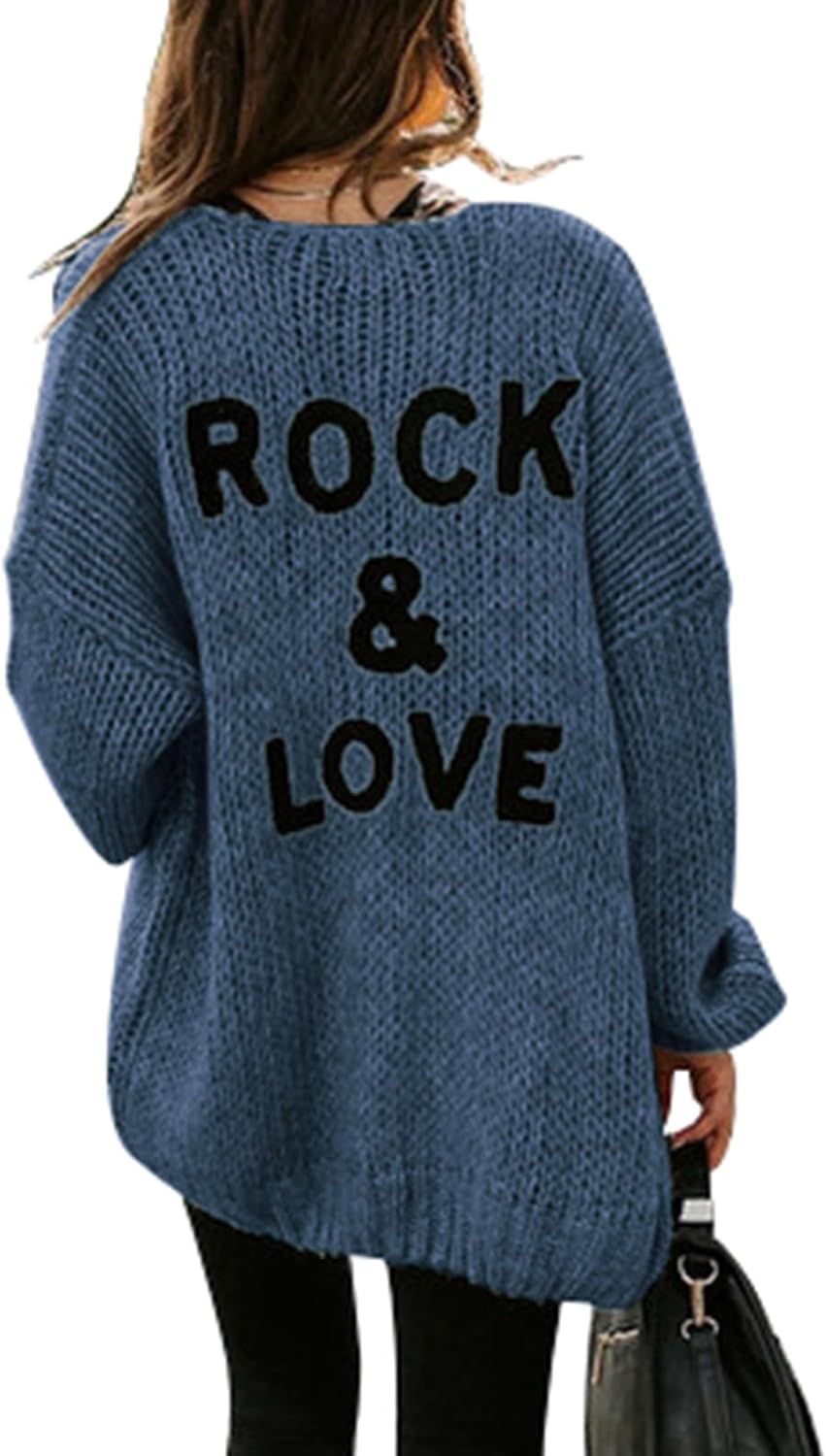 PRETTYGARDEN Women's Long Sleeve Open Front Knit Cardigans