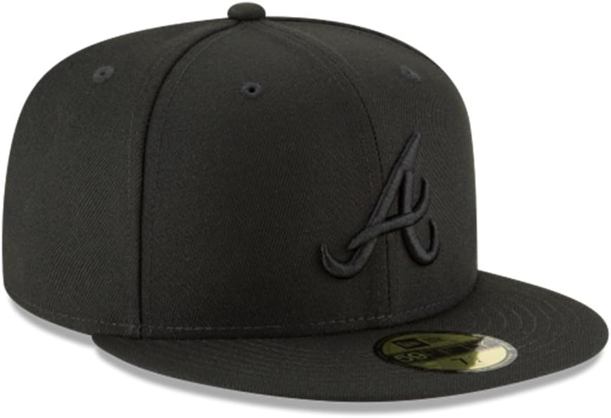 New Era MLB Black on Black 59FIFTY Fitted Cap for Style Lovers