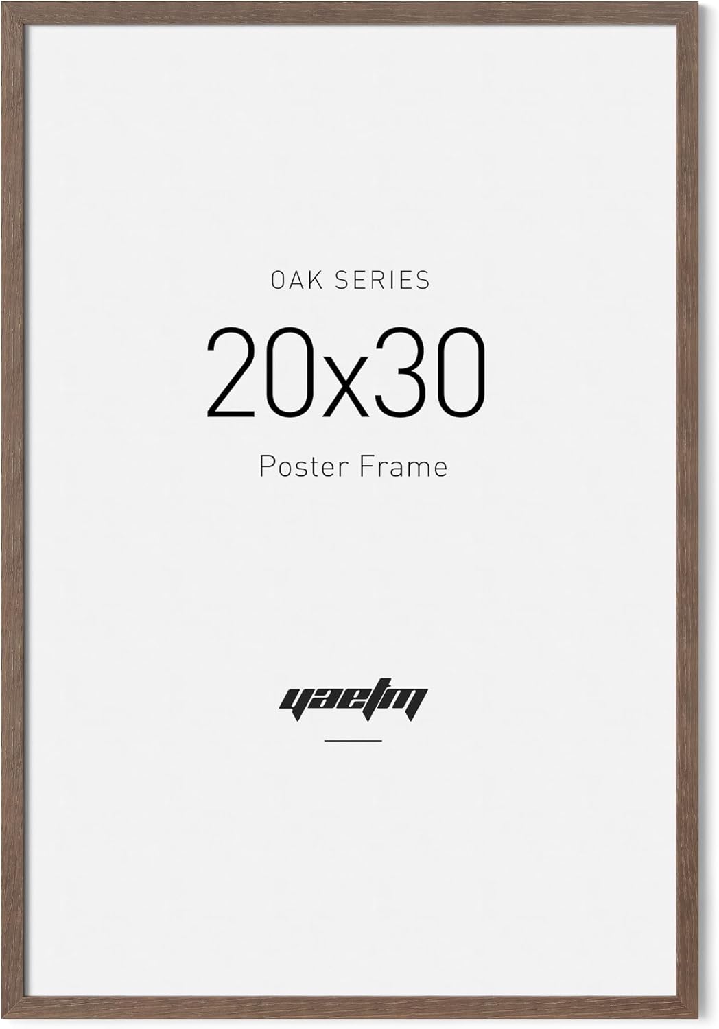 Yaetm Minimalist 20x30 Frame - Elegant Walnut Wood Design