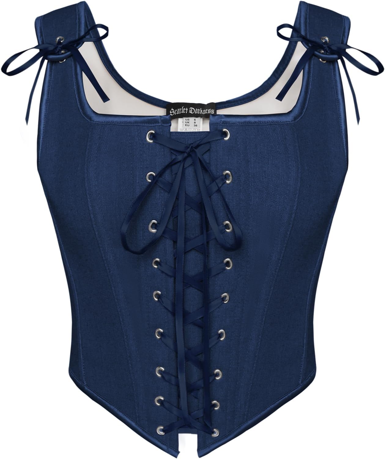 Renaissance Corset Tops for Women - Vintage Lace Up Overbust
