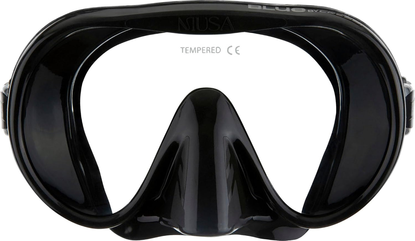 Cressi Frameless Diving Mask - Wide View Mono Lens Design