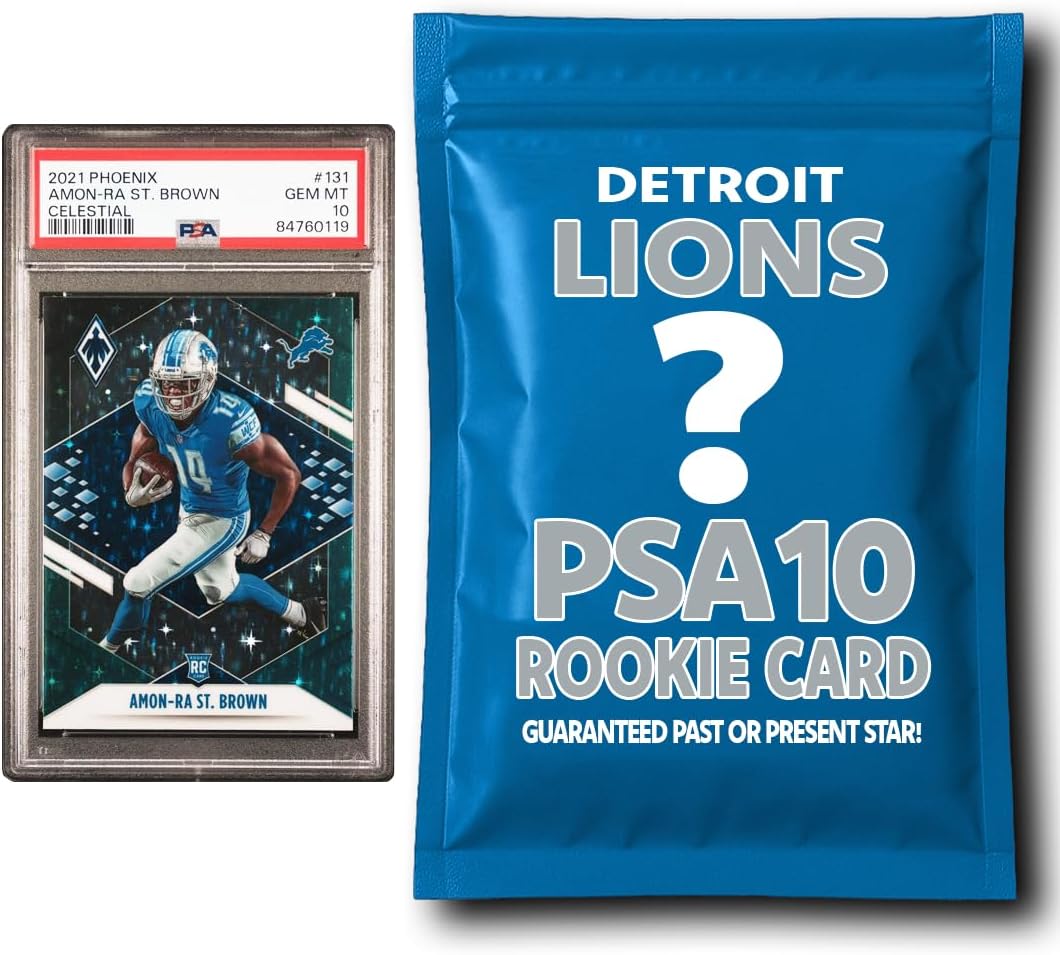 Detroit Lions PSA 10 Graded Rookie Card Mystery Pack Review