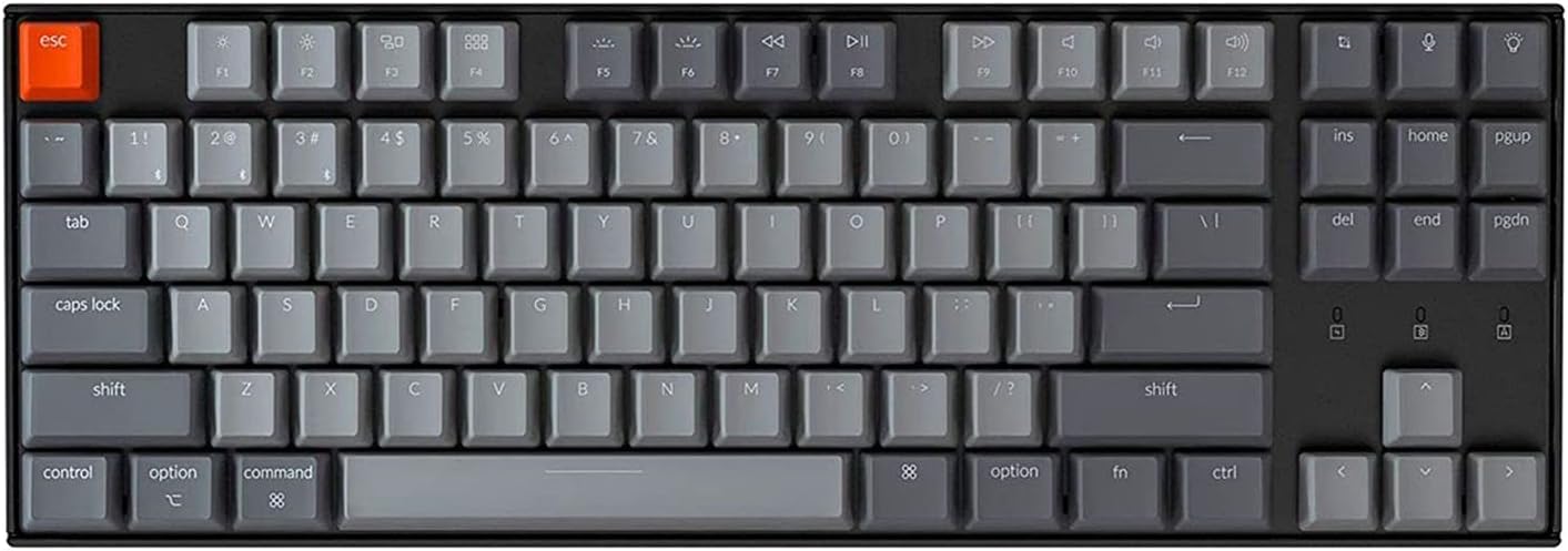 Keychron K8 Wireless Mechanical Keyboard - Mac & Windows - Gateron G Pro Red Switch