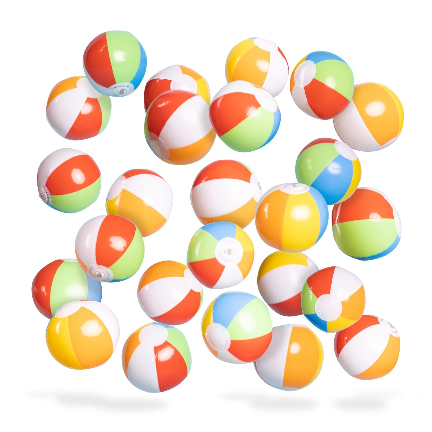 Top Race Mini Beach Balls - 5 Inch Inflatable Fun for Summer
