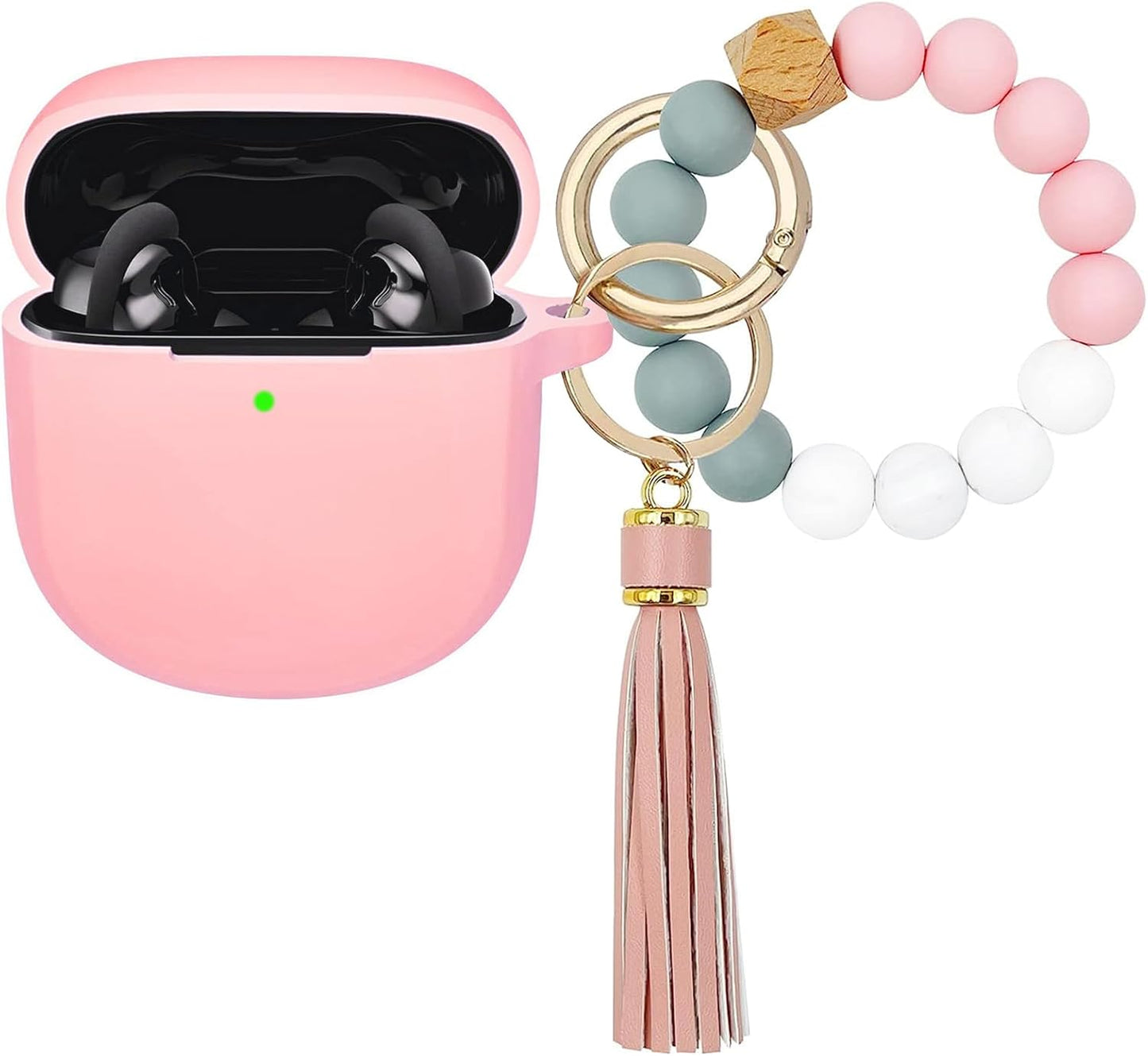 Bavane Pink Silicone Case for Bose QC Earbuds II