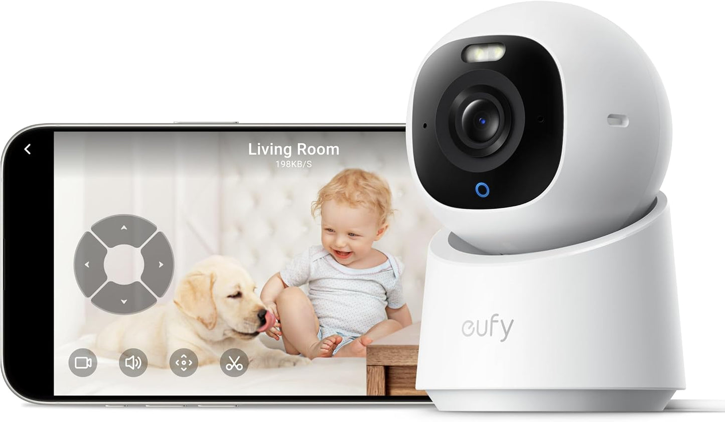 eufy Indoor Cam E30: 4K UHD Security Camera, Color Night Vision, Auto Tracking