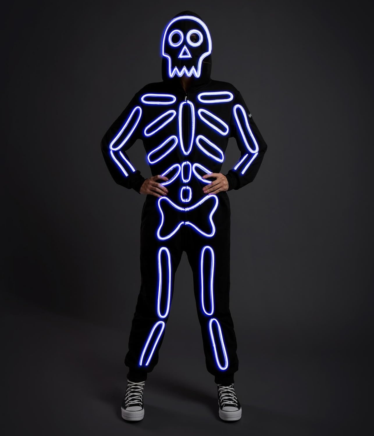 Tipsy Elves Skeleton Costume for Women - LED Jumpsuit Fun