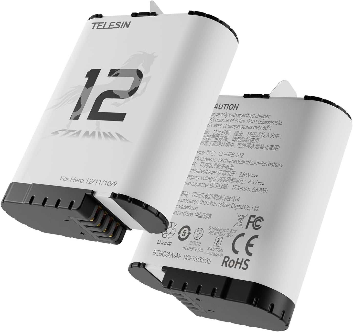 TELESIN Enduro Battery 2-Pack for GoPro 12 11 10 9 Review