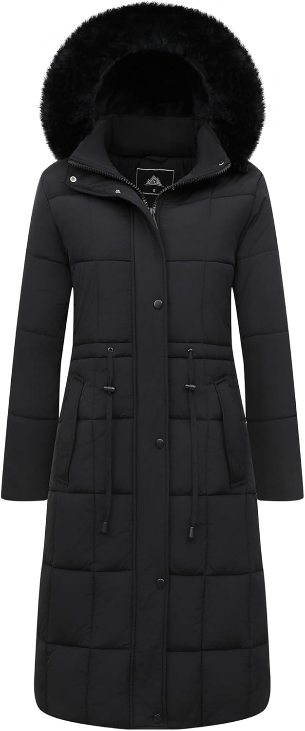 GOLDLADIES Women's Winter Coat Long Waterproof Parka for Cold Weather