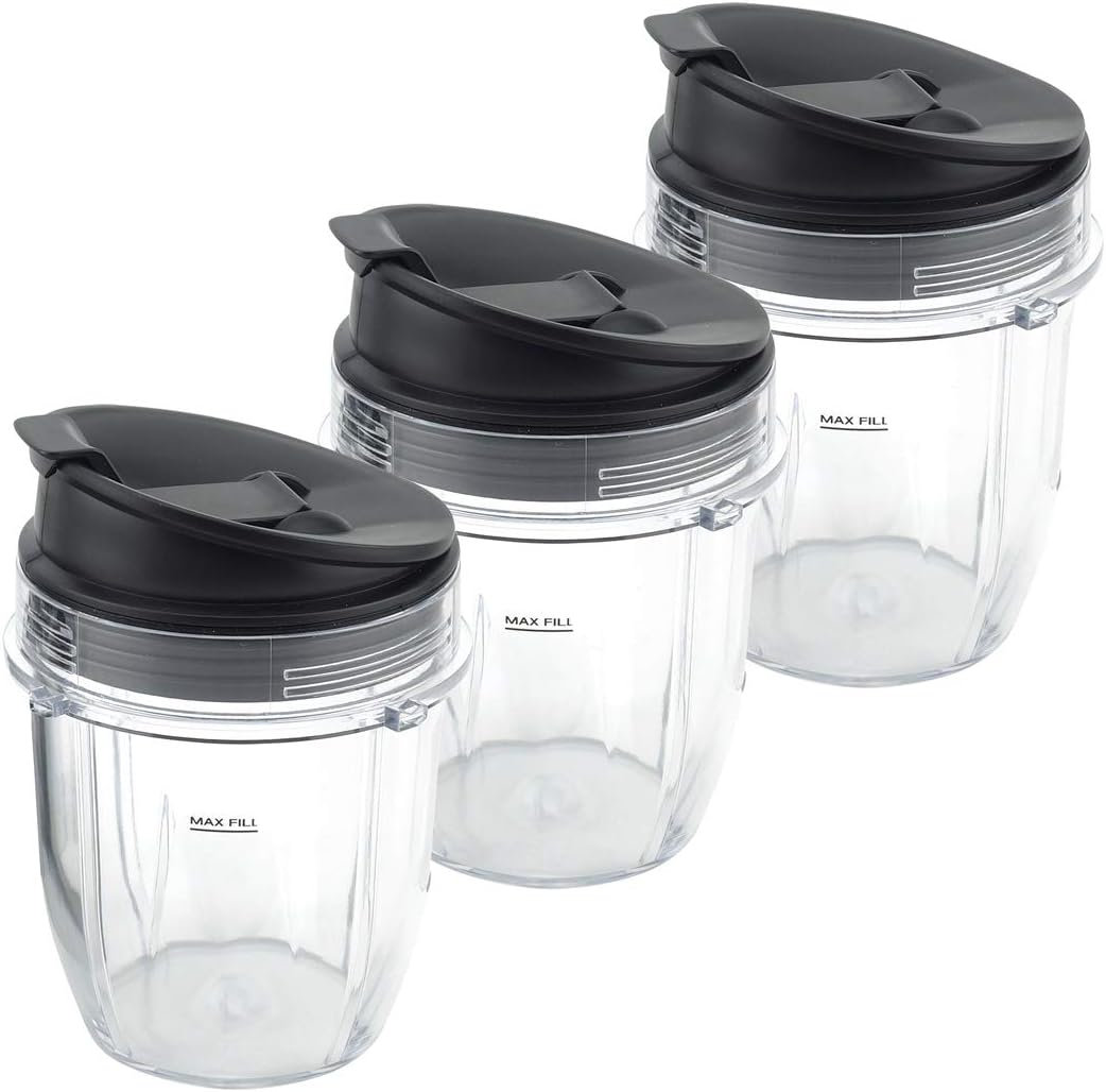 3 Pack Ninja Blender Cups - Sip & Seal Convenience