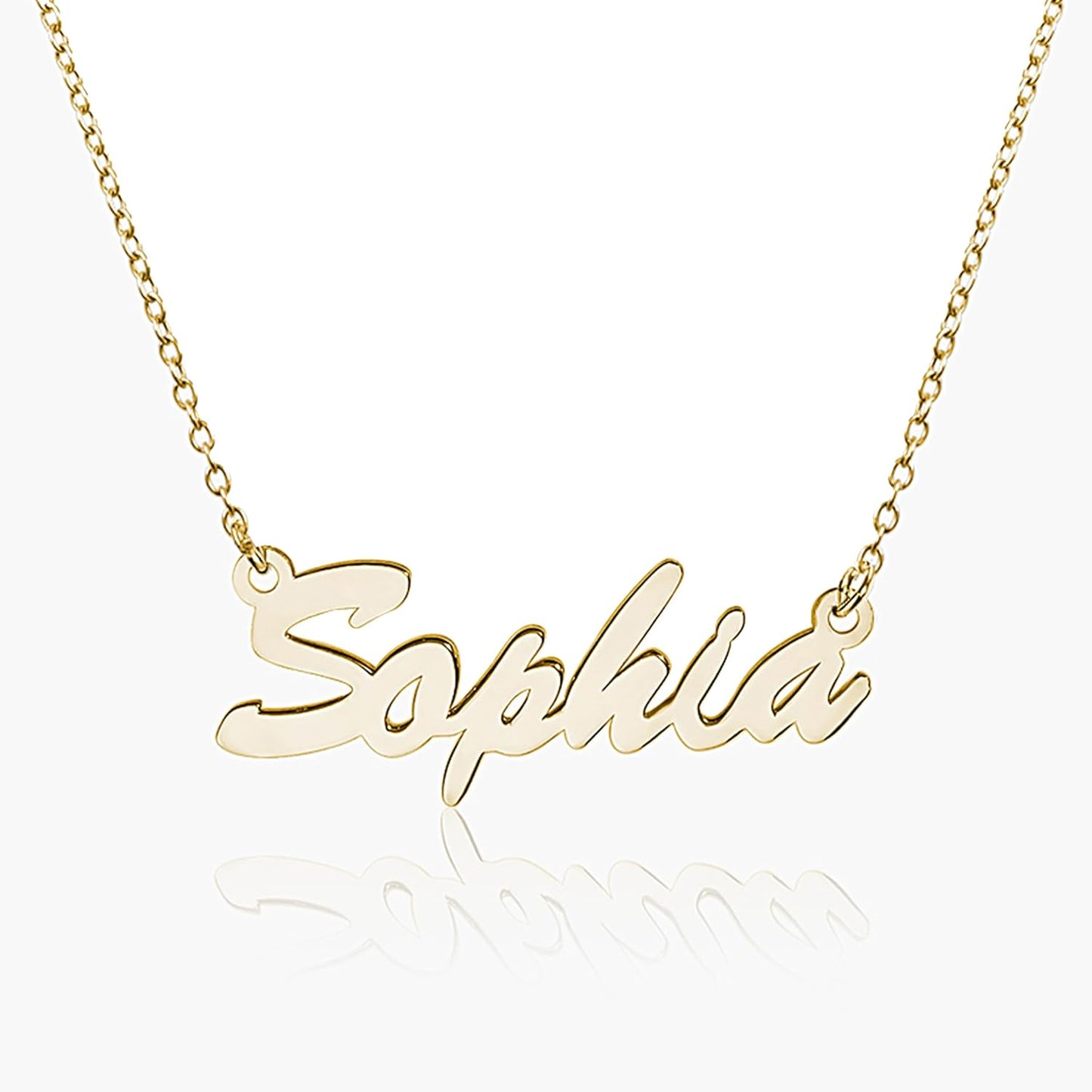 Custom Name Necklace for Women in Sterling Silver or Gold