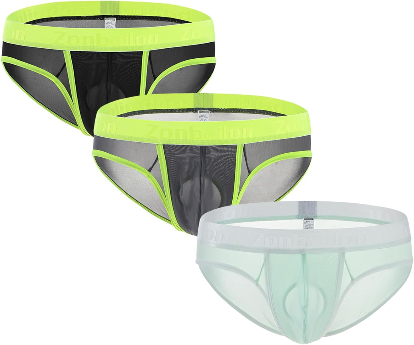 ZONBAILON Men's Briefs with Dual Pouch for Ultimate Comfort