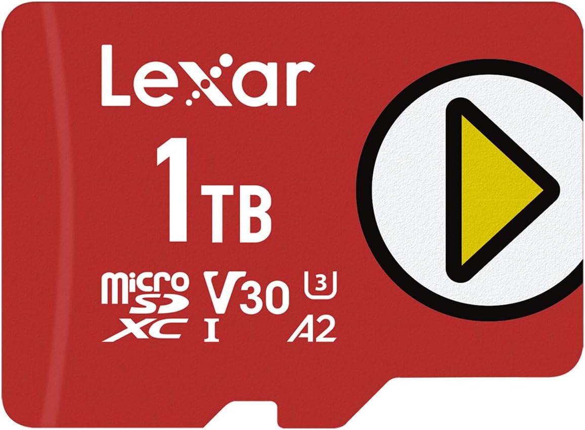 Lexar 1TB PLAY micro SD Card - Maximize Storage Speed!