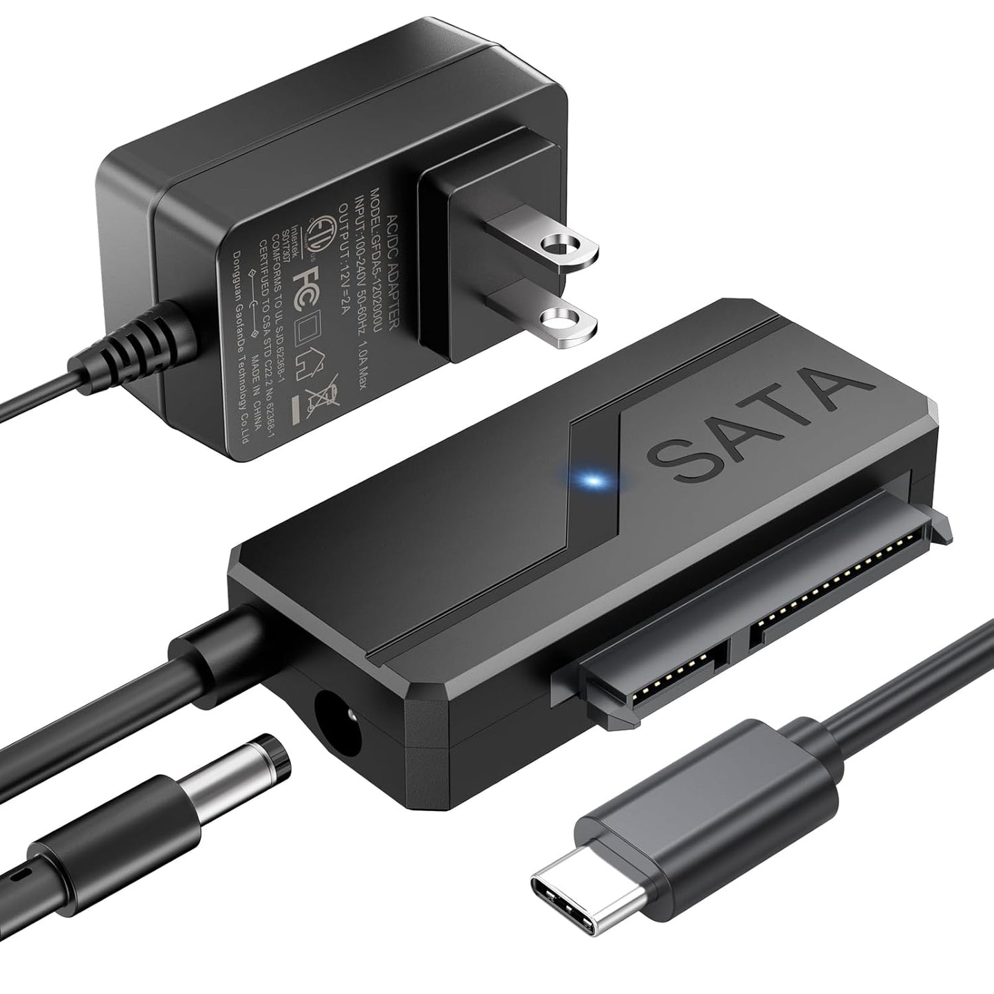 High-Speed 20TB SATA to USB C Adapter by CLAVOOP