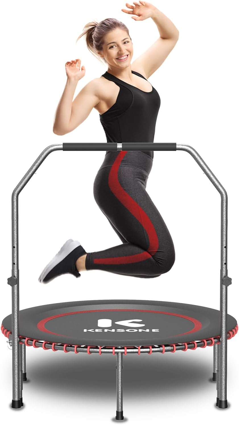 KENSONE Rebounder Trampoline for Adults - Quiet Mini Exercise