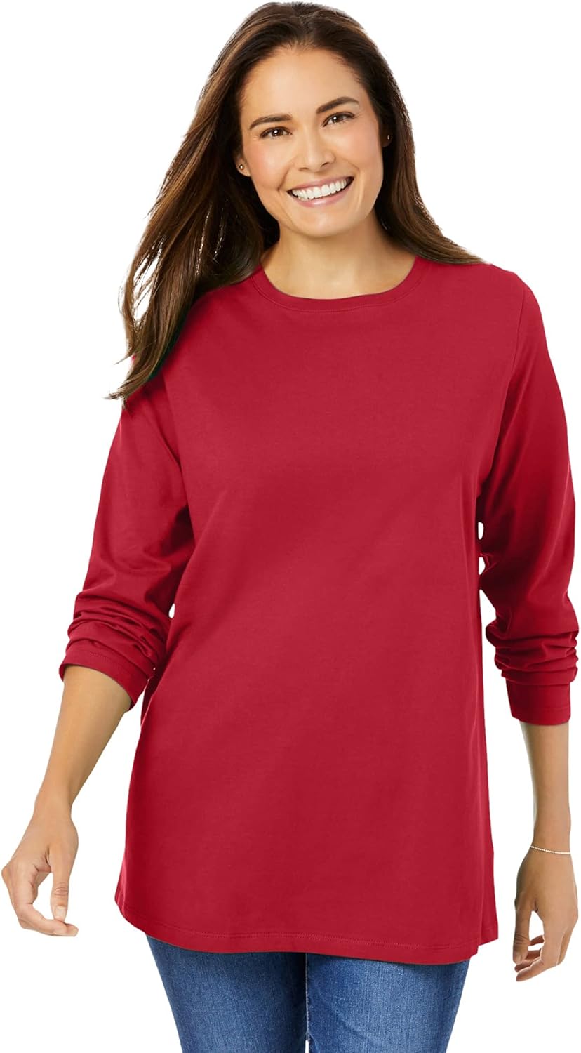 Comfortably Stylish Plus Size Long-Sleeve Tee
