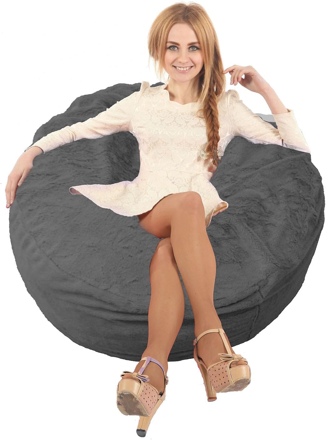 Washable Fluffy Bean Bag Cover - FATORM