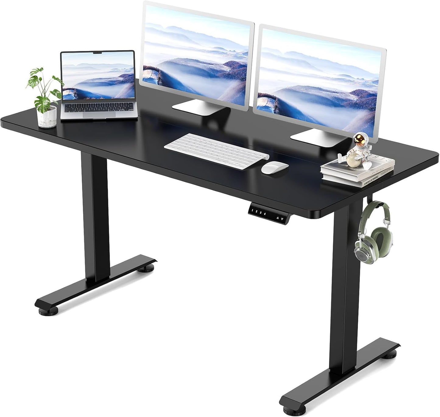 Veken 55 Inch Large Electric Standing Desk for Home Office